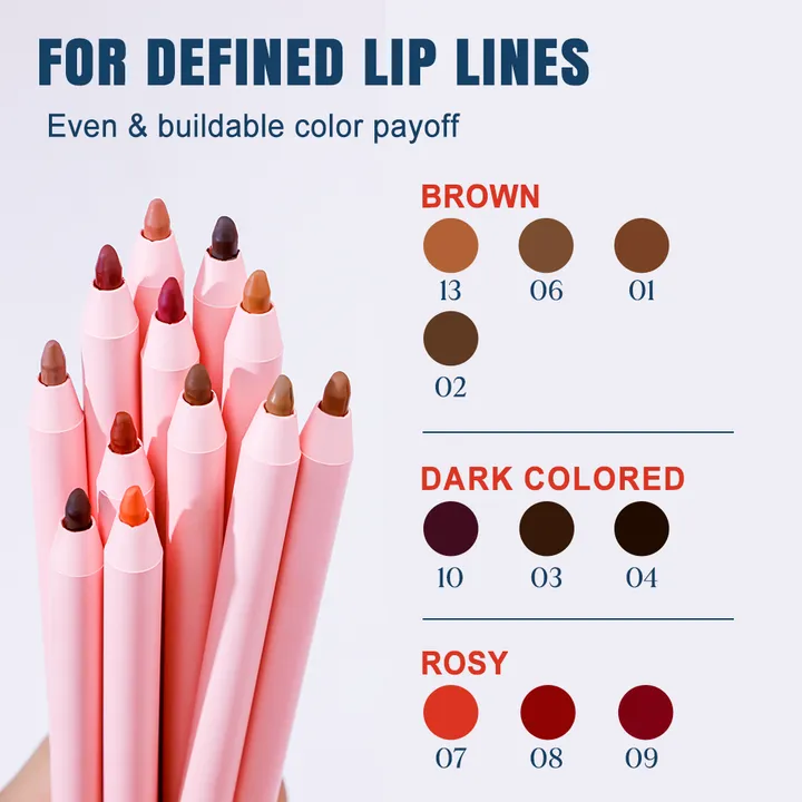 محدد شفاه كريمي -Wholesale Organic Nude Long Lasting