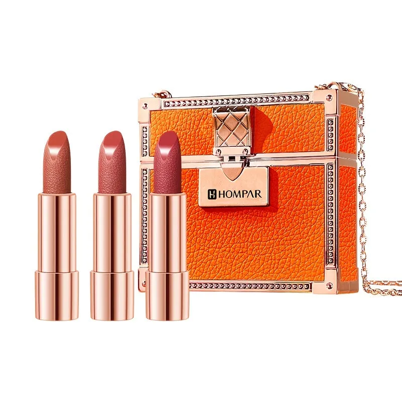 3pc Velvety Matte Red Lipstick Set - Waterproof and Long Lasting