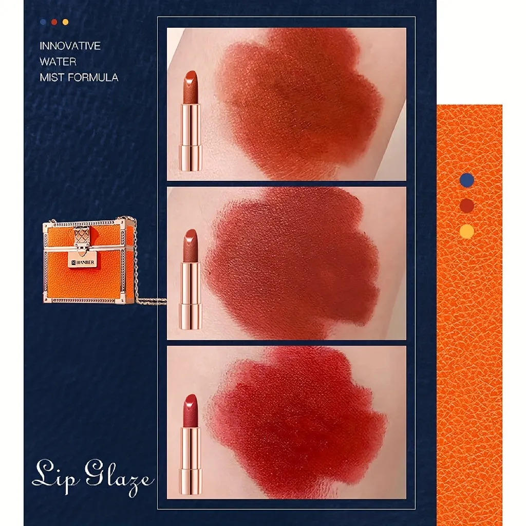 3pc Velvety Matte Red Lipstick Set - Waterproof and Long Lasting