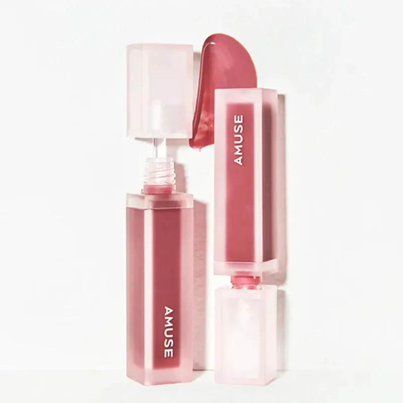 AMUSE Dew Velvet Semi Matt Fresh Dewy Velvet Texture Korean Makeup Transfer-proof Non-sticky Lipstick glossy Vegan 08 Berry Velvet (Mauve Rose) 4g