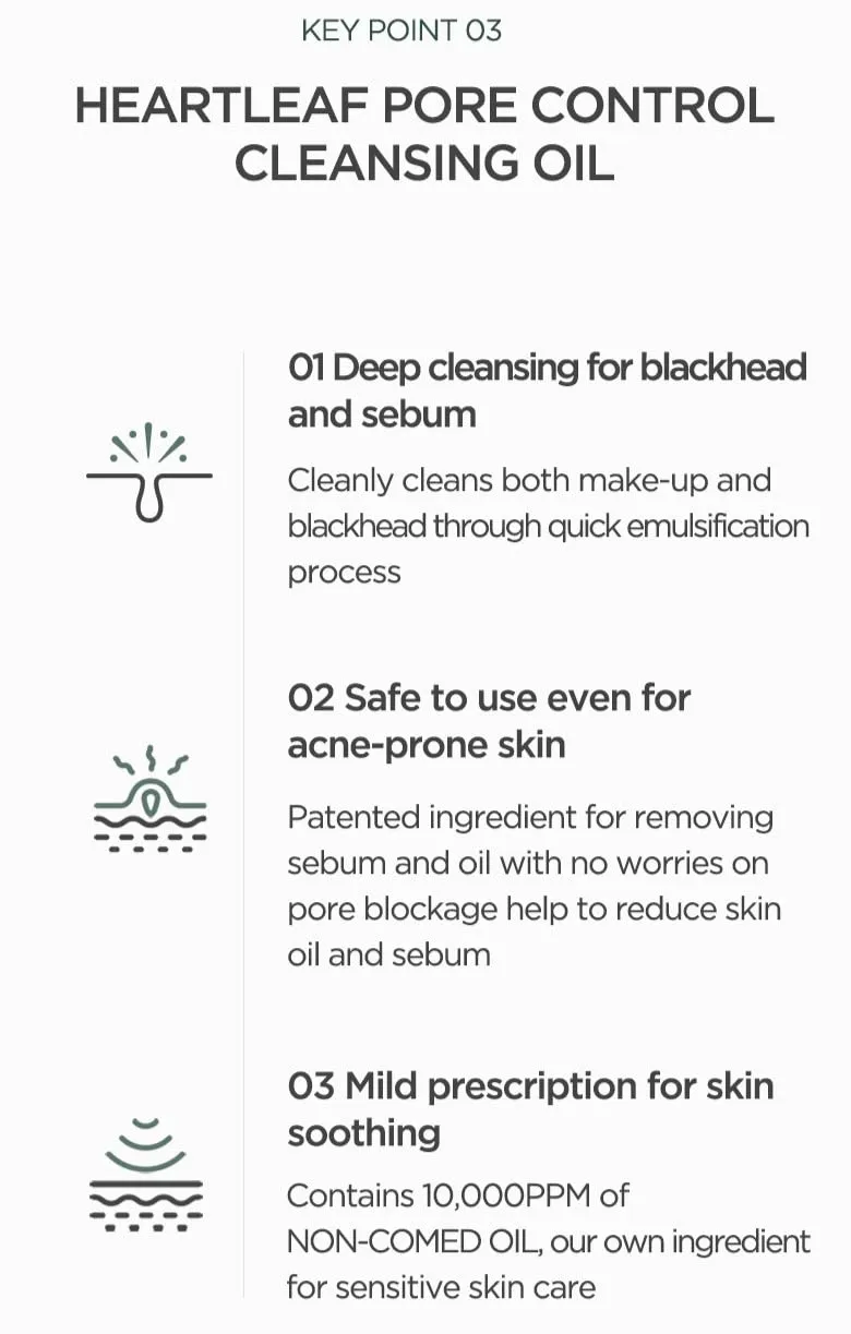 Anua Heartleaf Pore Control Cleansing Oil 200ml