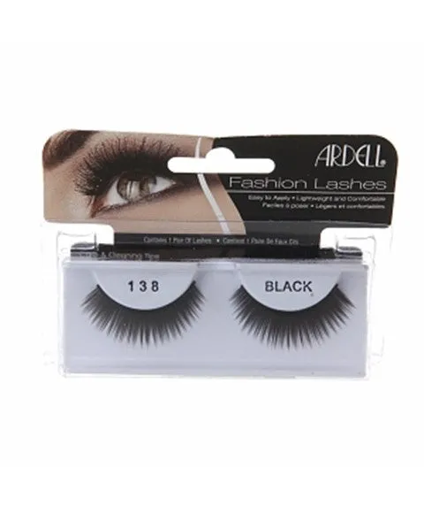 Ardell 100% Human Hair False Fashion/Natural Eye Lashes 138 Black