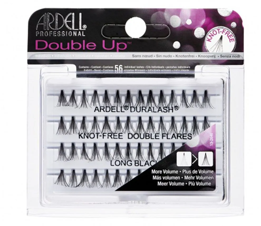 Ardell Double Up Knot Free Double Flares Lashes Long Black