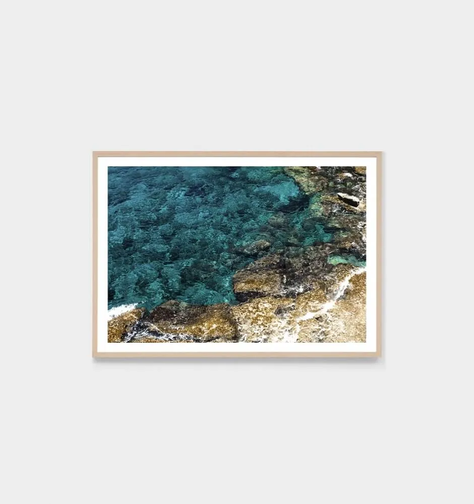 Azure Waters Framed Print