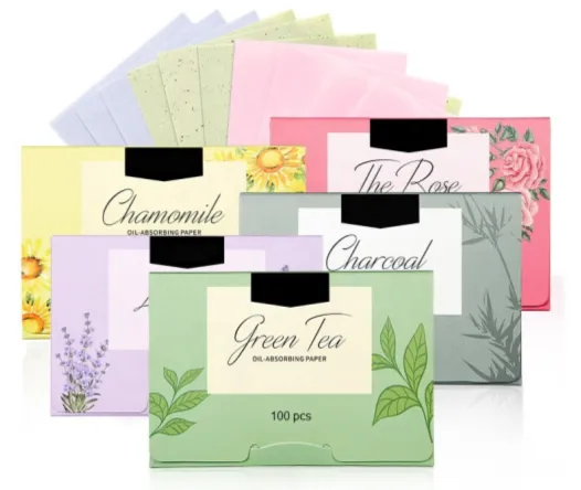 Charcoal Oil Blotting Sheets - MOQ 200 pcs