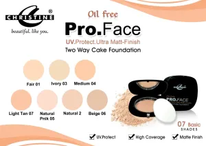 CHRISTINE TWO WAY CAKE FOUNDATION NATURAL PINK-05