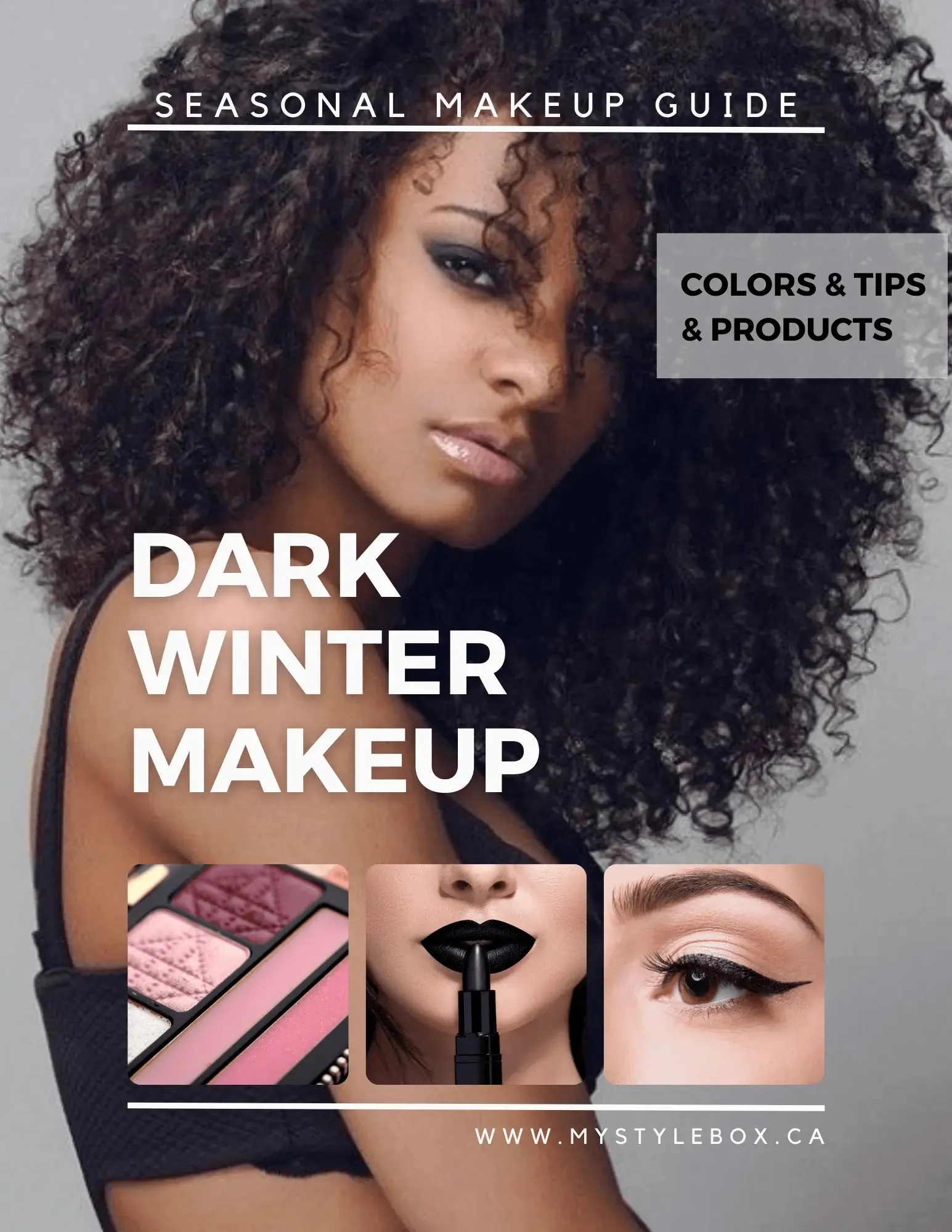 Dark Winter Digital Color Palette and Makeup Guide
