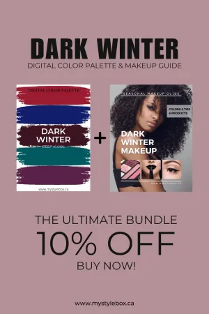 Dark Winter Digital Color Palette and Makeup Guide