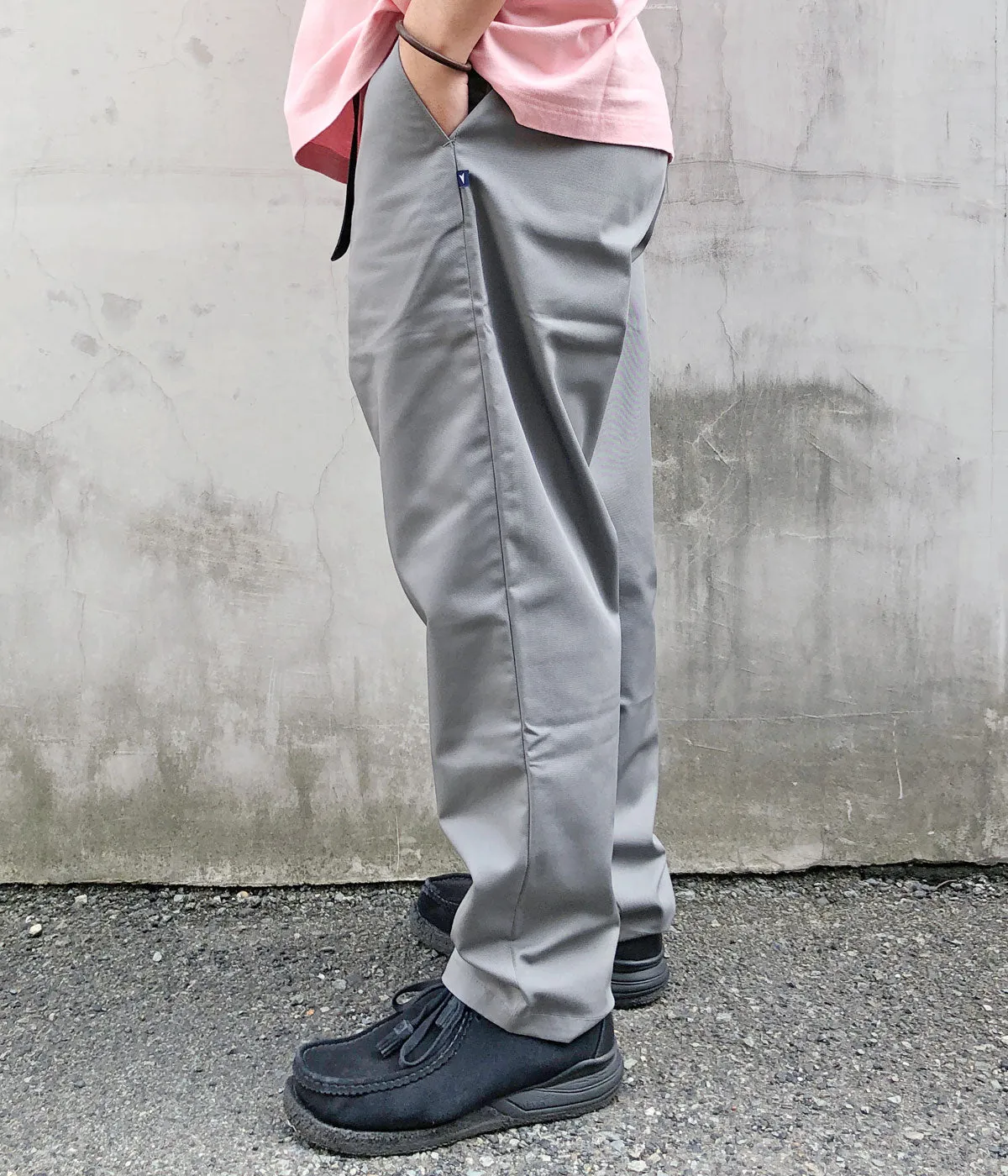 DESCENDANT/DC-6 TC TWILL TROUSERS (GRAY)