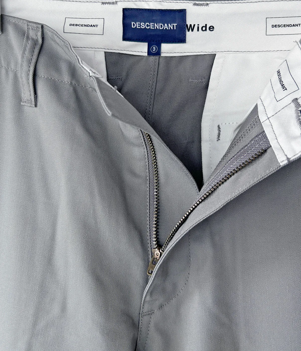 DESCENDANT/DC-6 TC TWILL TROUSERS (GRAY)