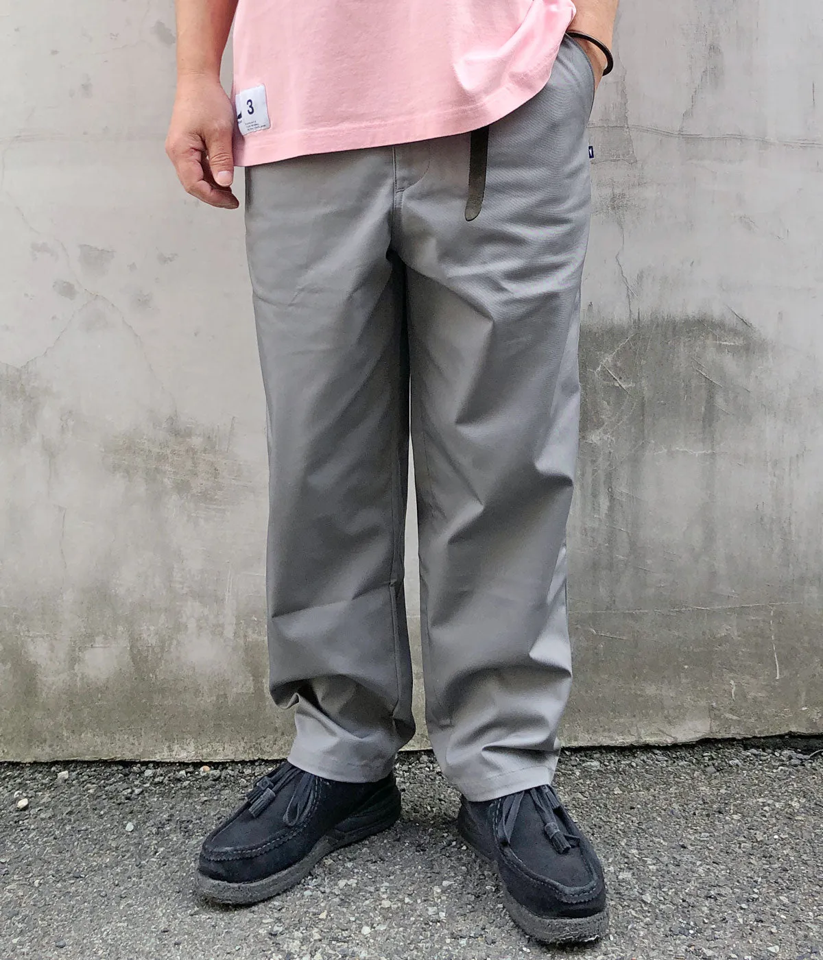 DESCENDANT/DC-6 TC TWILL TROUSERS (GRAY)