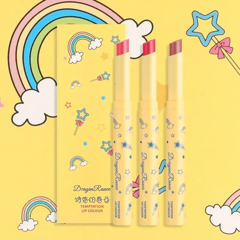 Dragon Ranee Lipstick Pen 3pcs Set Soft Silky Lip Gloss - DR05C