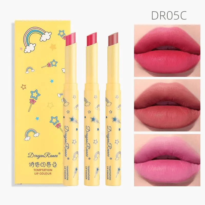 Dragon Ranee Lipstick Pen 3pcs Set Soft Silky Lip Gloss - DR05C