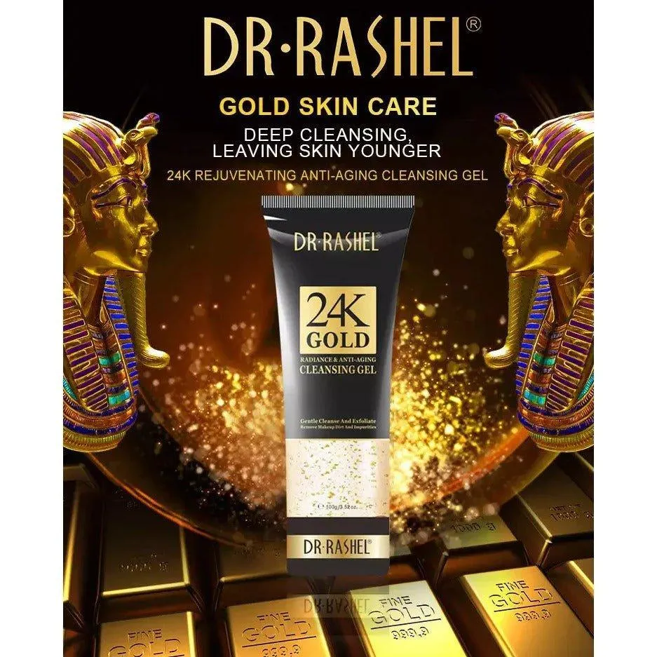 Dr.Rashel 24K Gold Radiance & Anti-Aging Cleansing Gel - 100gm
