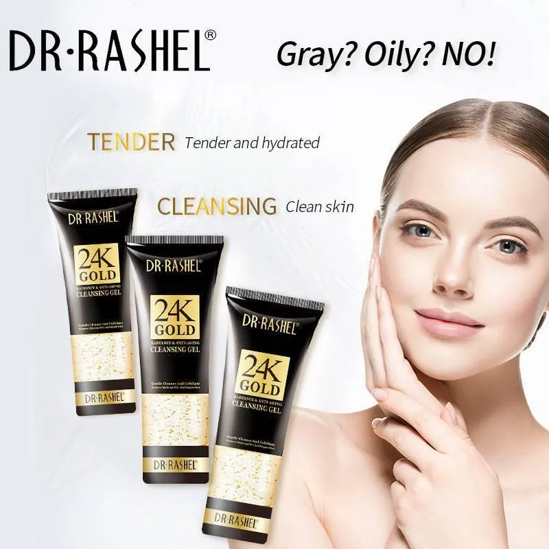 Dr.Rashel 24K Gold Radiance & Anti-Aging Cleansing Gel - 100gm