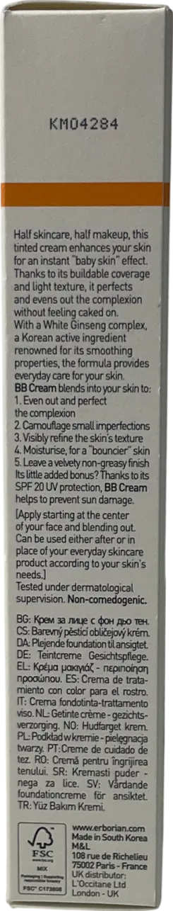 Erborian Bb Cream Nude 40ml