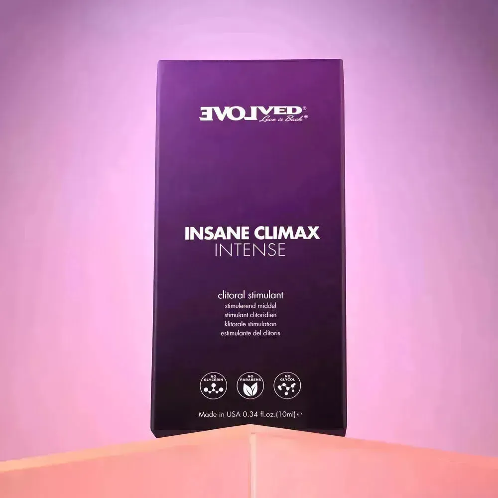 Evolved INSANE CLIMAX - INTENSE - Clitoral Stimulation Gel - 10 ml Tube