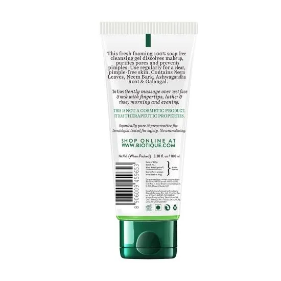 Fresh Neem Pimple Control Face Wash
