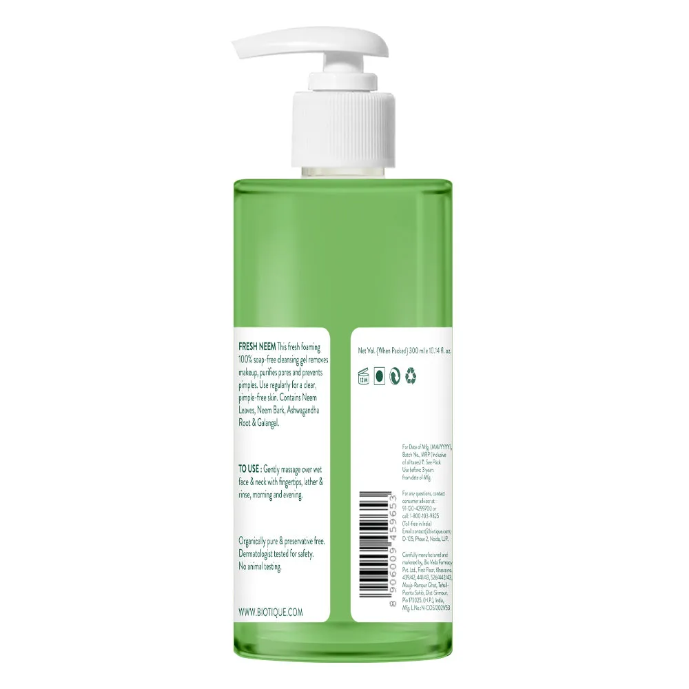 Fresh Neem Pimple Control Face Wash