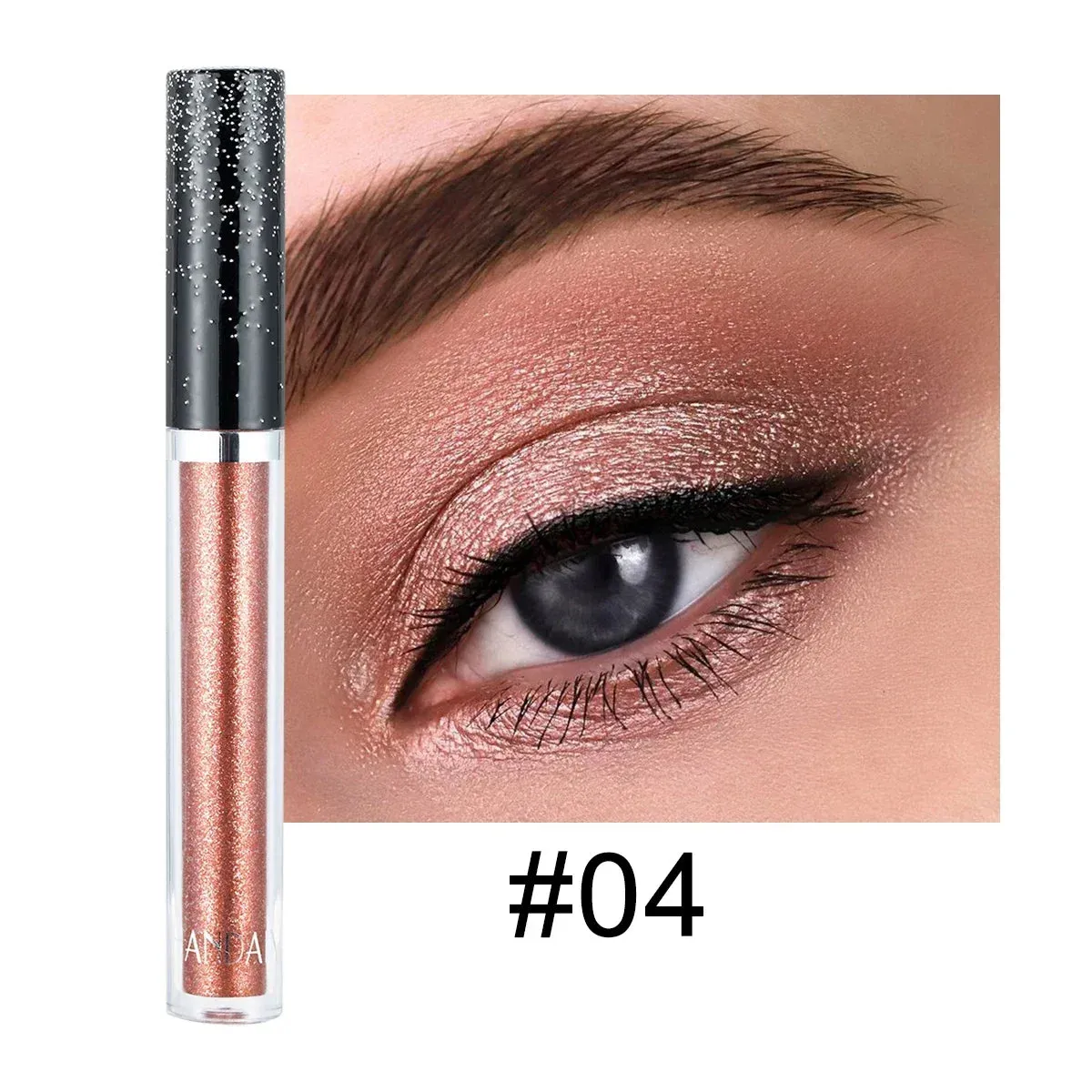 HANDAIYAN Liquid Eyeshadow Metallic Diamond Shiny Eye Liner Pen Giltter Eyeshadow Palette Lasting Shimmer Brighten Cosmetics