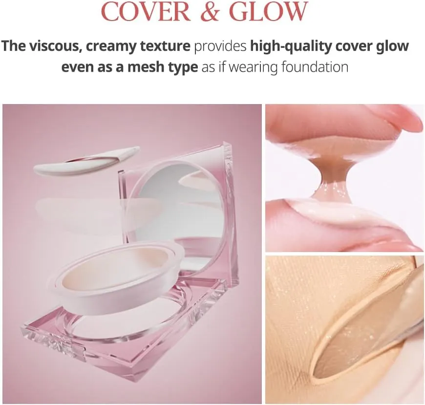 Kill Cover Mesh Glow Cushion Set in #02 Lingerie