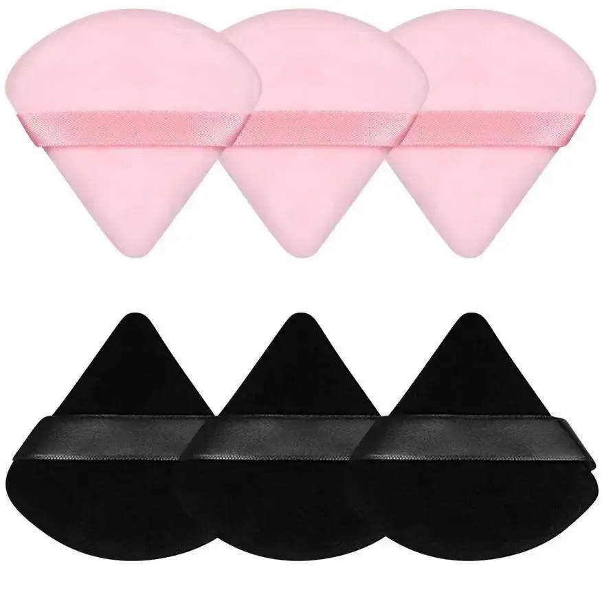 Luxurious Velour Powder Puff Set: Flawless Makeup Application