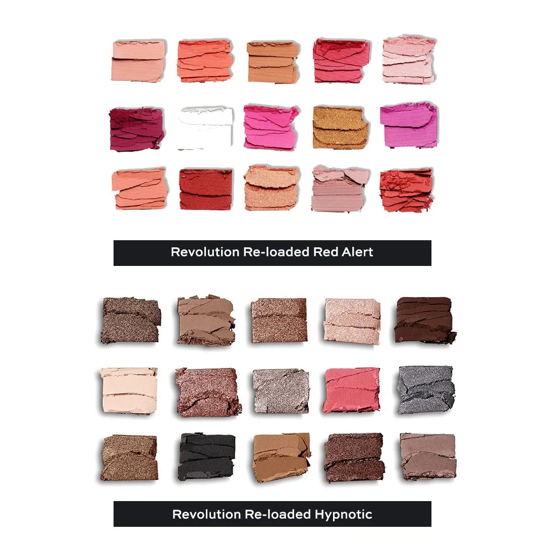 Makeup Revolution Eyeshadow Palette, Long wearing and Easily Blendable Eye with Shimmary & Matte finish, Reloaded Combo II - 33 g