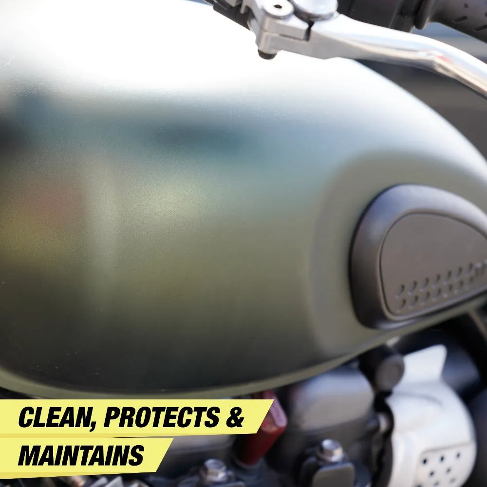 Matte Finish Protectant Bike Polish 300ml   Microfiber Cloth Towel 350GSM | Matte Polish for Bike