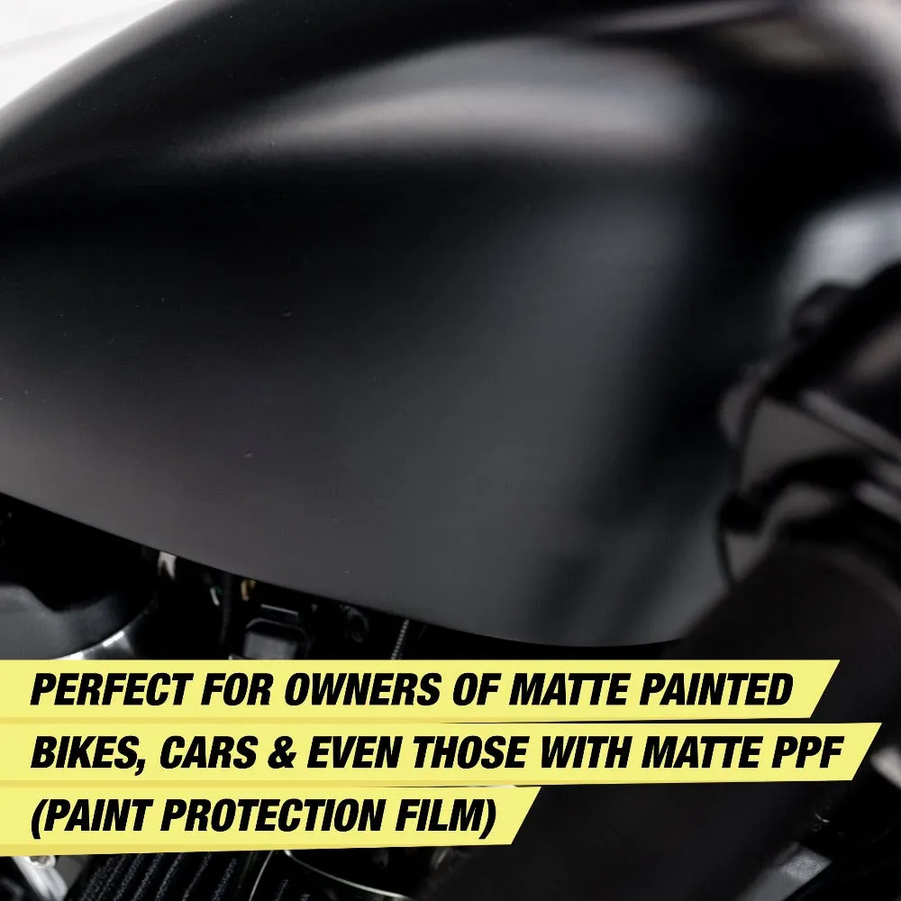 Matte Finish Protectant Bike Polish 300ml   Microfiber Cloth Towel 350GSM | Matte Polish for Bike