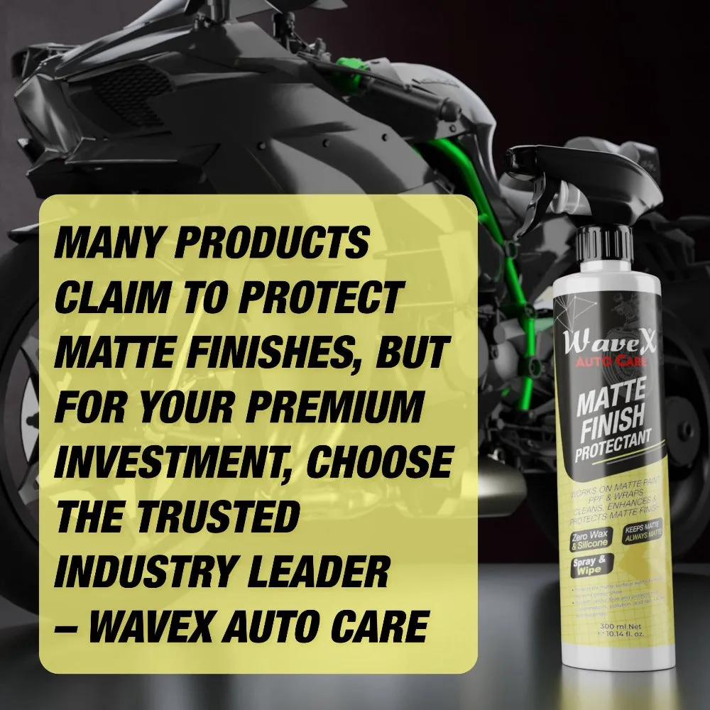 Matte Finish Protectant Bike Polish 300ml   Microfiber Cloth Towel 350GSM | Matte Polish for Bike