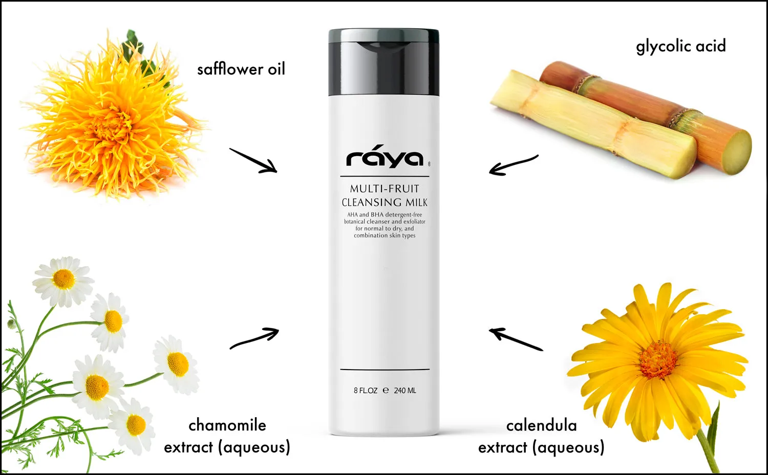 MULTI-FRUIT CLEANSING MILK (G-154) RAYA SPA