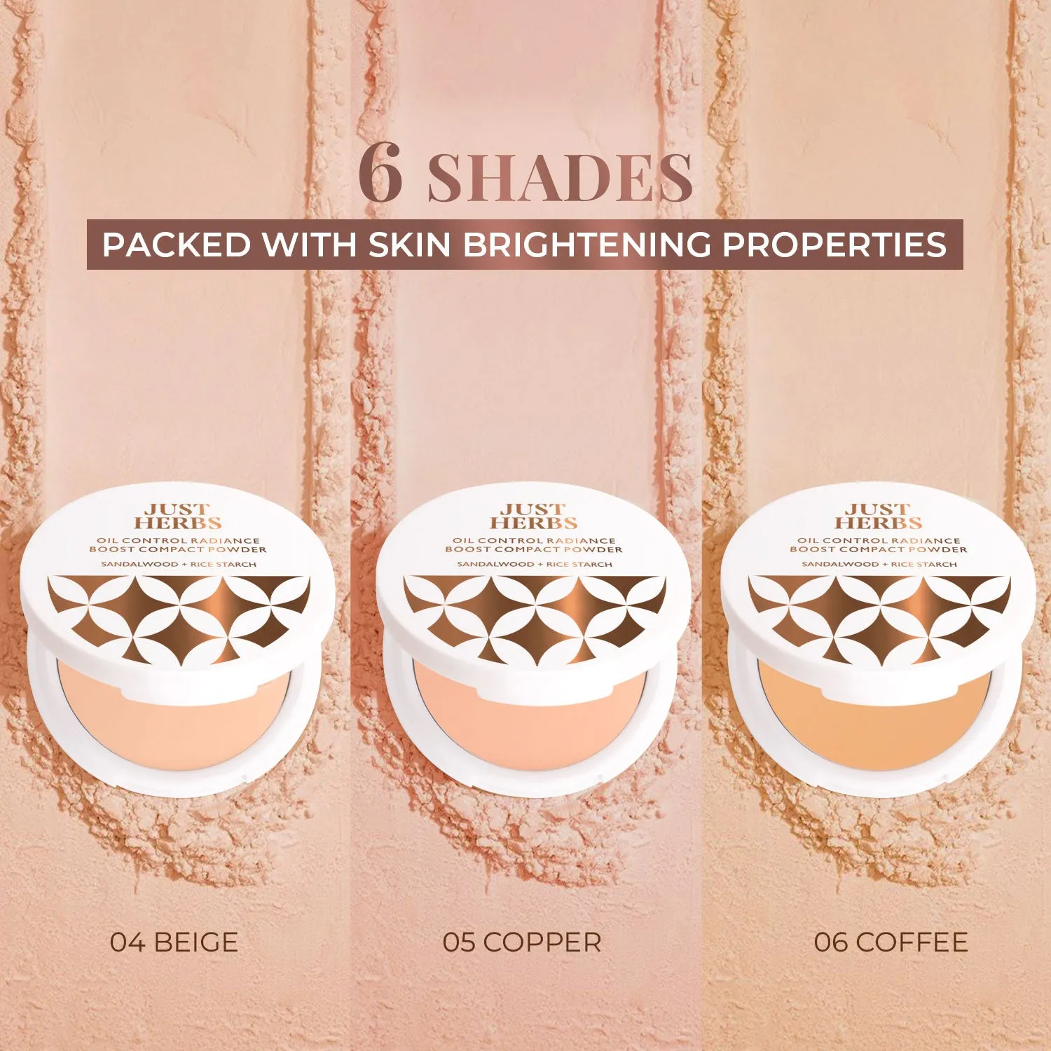 Natural - Oil Control Radiance Boost Compact Powder with Sandalwood & Rice Starch
