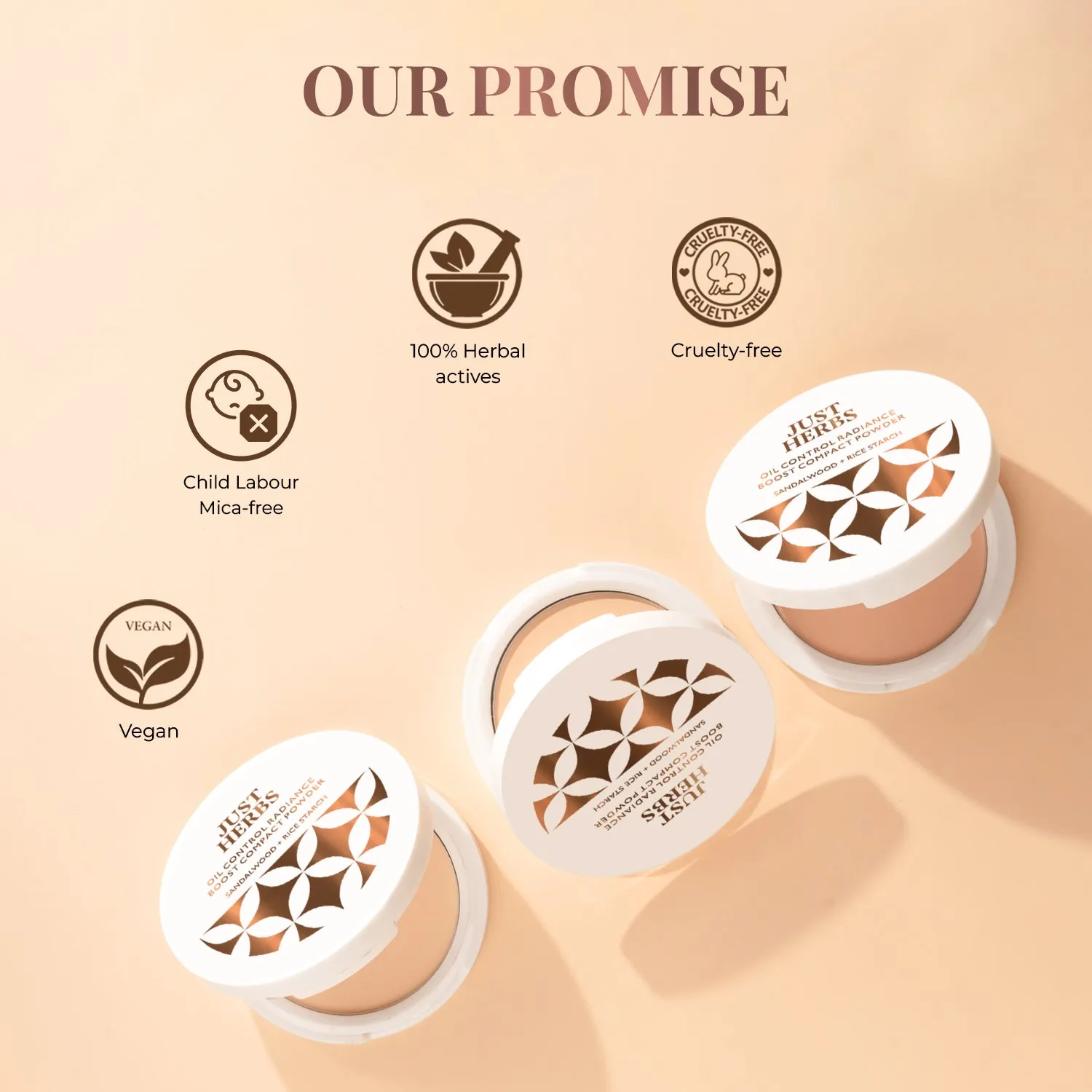 Natural - Oil Control Radiance Boost Compact Powder with Sandalwood & Rice Starch