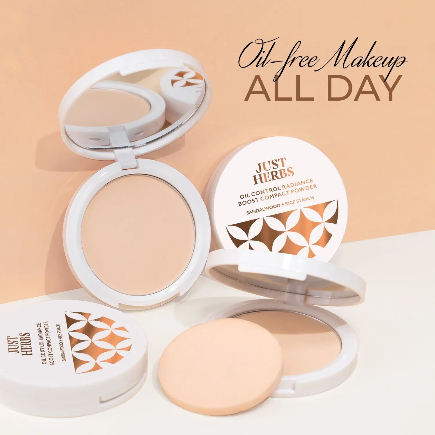 Natural - Oil Control Radiance Boost Compact Powder with Sandalwood & Rice Starch