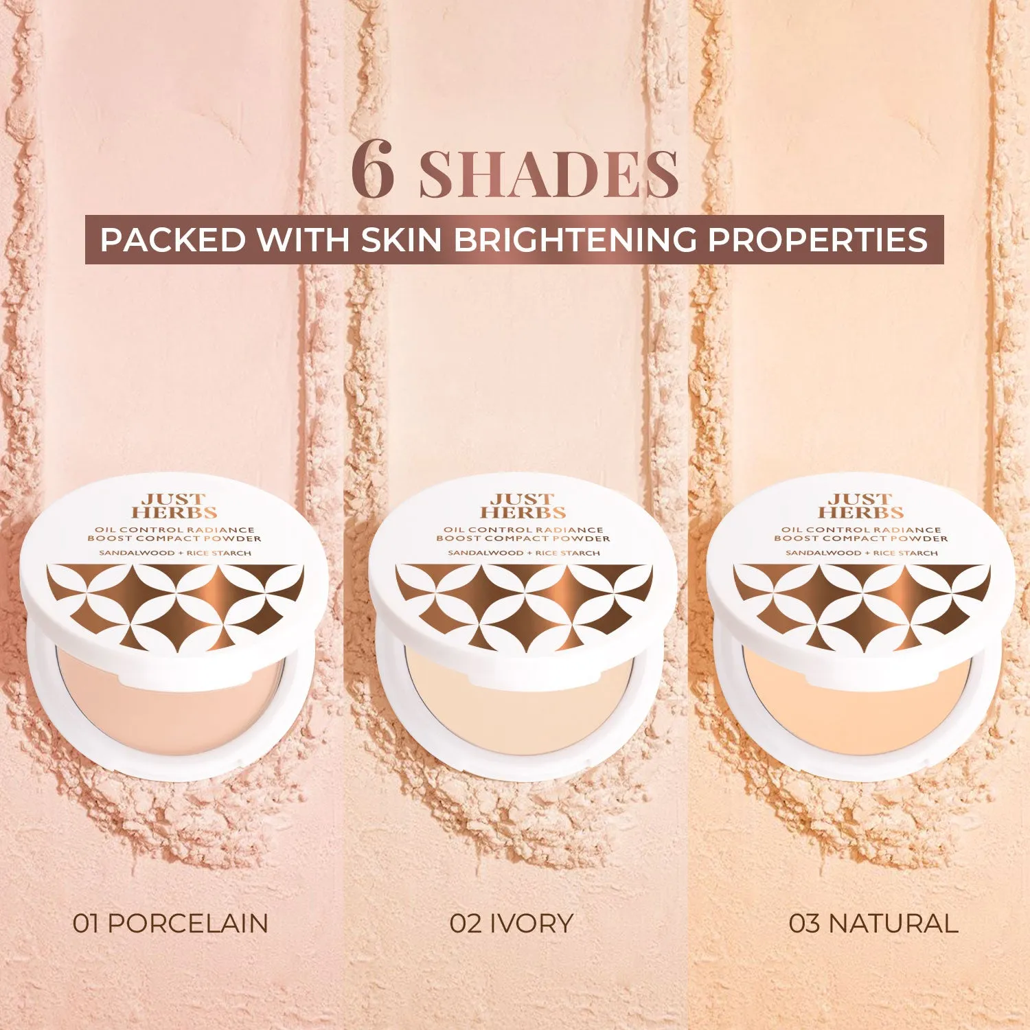 Natural - Oil Control Radiance Boost Compact Powder with Sandalwood & Rice Starch