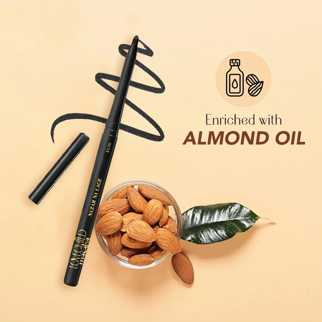 Nazar Na Lage Smooth - Talking Kajal ( Coal Black) Water-proof & Smudge-proof
