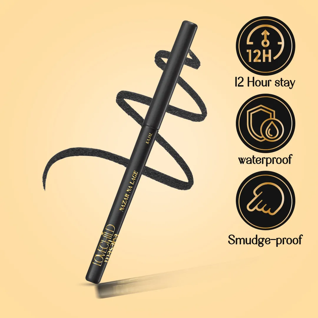 Nazar Na Lage Smooth - Talking Kajal ( Coal Black) Water-proof & Smudge-proof