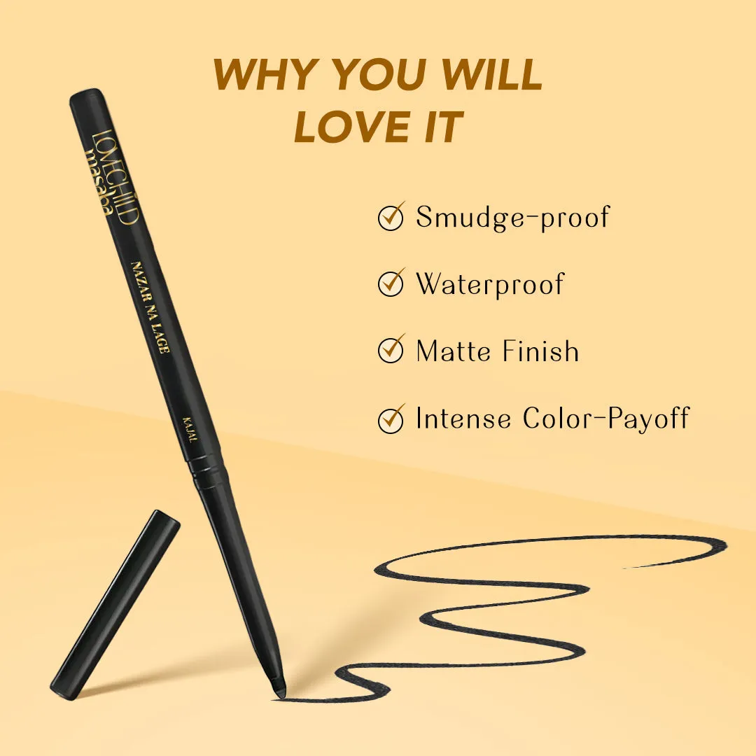 Nazar Na Lage Smooth - Talking Kajal ( Coal Black) Water-proof & Smudge-proof