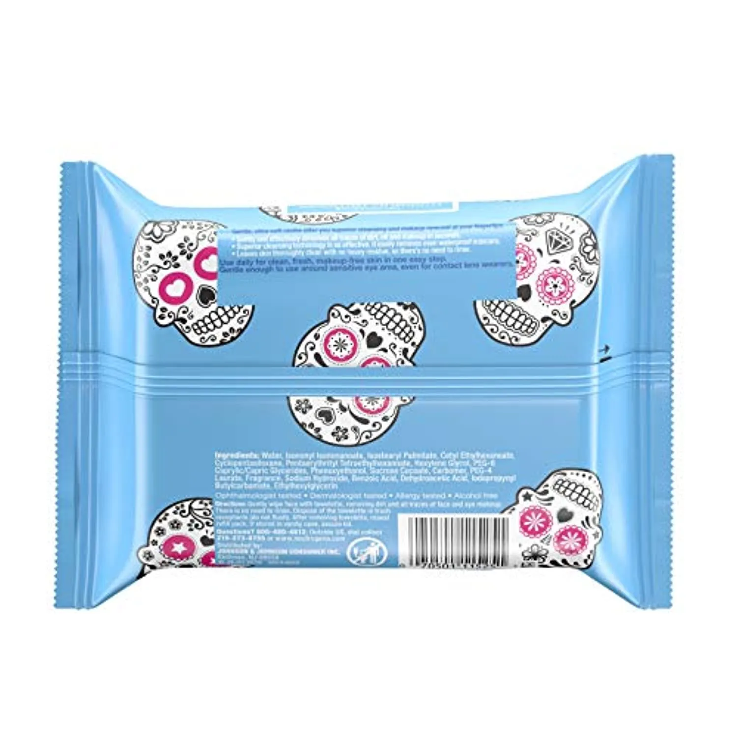 Neutrogena Makeup Remover Facial Cleansing Towelettes, Daily Face Wipes To Remove Dirt, Oil, Waterproof Mascara & Makeup Including Stubborn Halloween Makeup, Gentle, Alcohol-free, 25.0 count