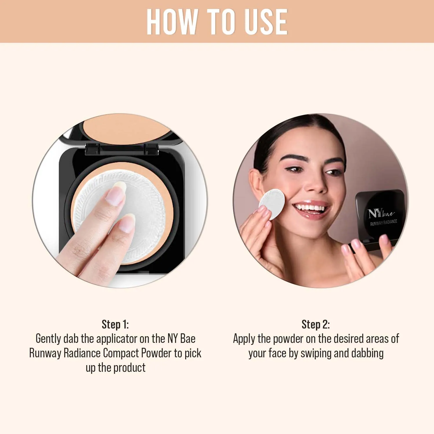 NY Bae Runway Radiance Compact Powder - Pale Ivory 01 (9 g) | Fair Skin | Matte Finish | Rich Colour | Blurs Imperfections | Long Wearing