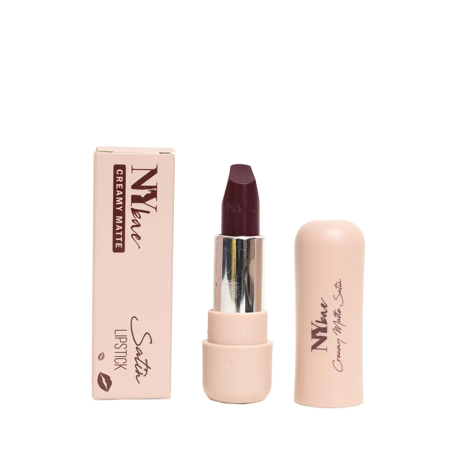 NY Bae Satin Matte Lipstick - Win Wine 15 | Purple | Creamy Satin Finish | High Shine Colour | Hydrating | Long-Lasting | Weightless