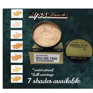 Original MISS TOUCH OIL CONTROL WATERPROOF BRIDAL BASE 7 Shade