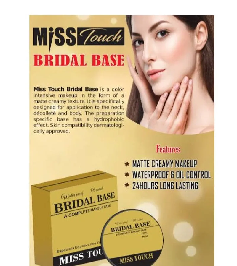 Original MISS TOUCH OIL CONTROL WATERPROOF BRIDAL BASE 7 Shade