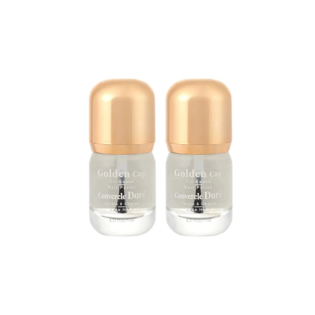 Pack Of 2 | Golden Cap Oil-based Nail Polish(01 Top Coat)