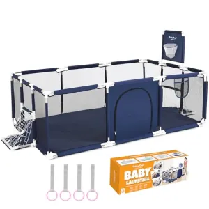 Parc Bb Pliable modulable - Qualit Premium - Parc enfant avec Cage de football Piscine  Balle Panier de Basket et But de Football Aide  la marche
