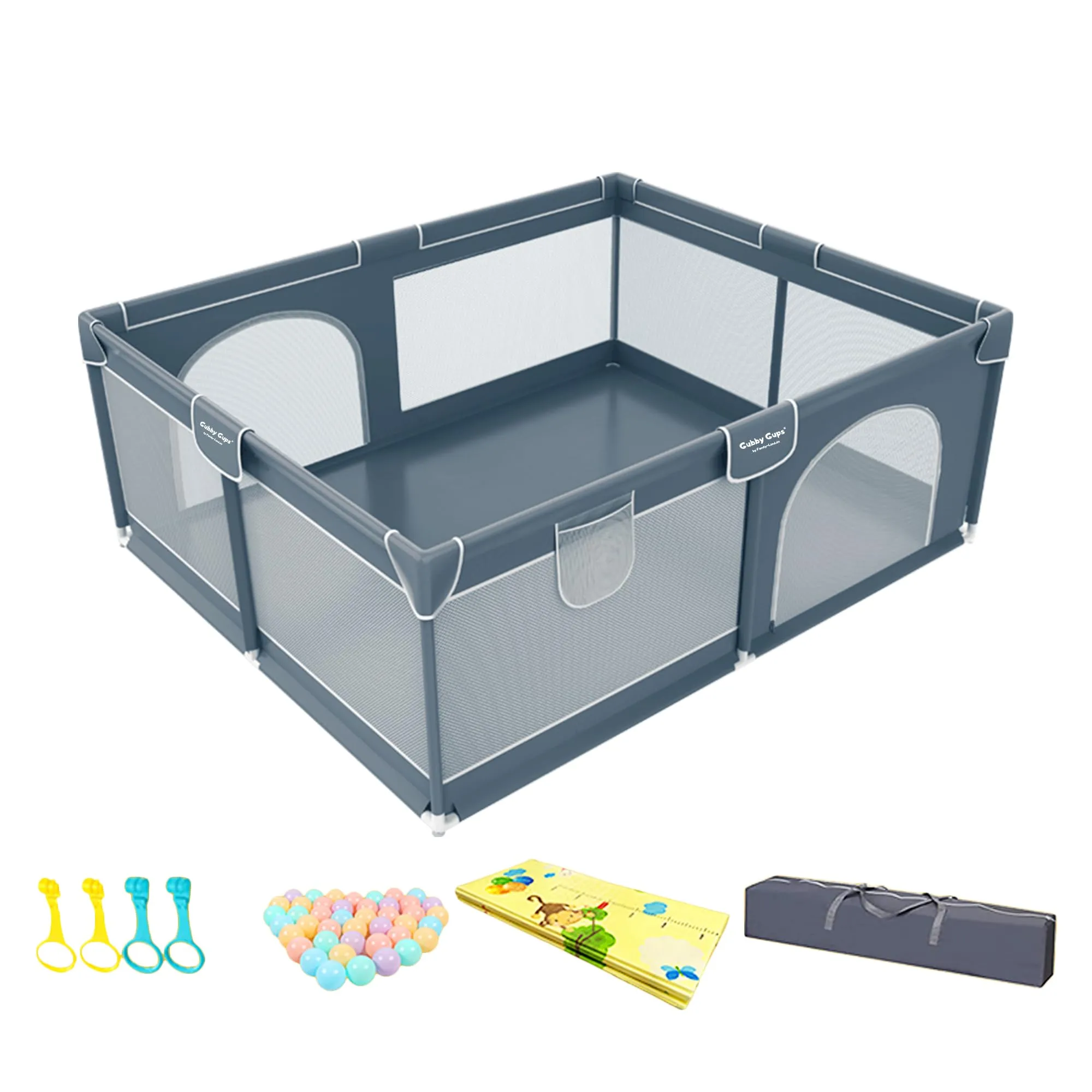 Parc Bb Pliable modulable - Qualit Premium - Parc enfant avec Cage de football Piscine  Balle Panier de Basket et But de Football Aide  la marche