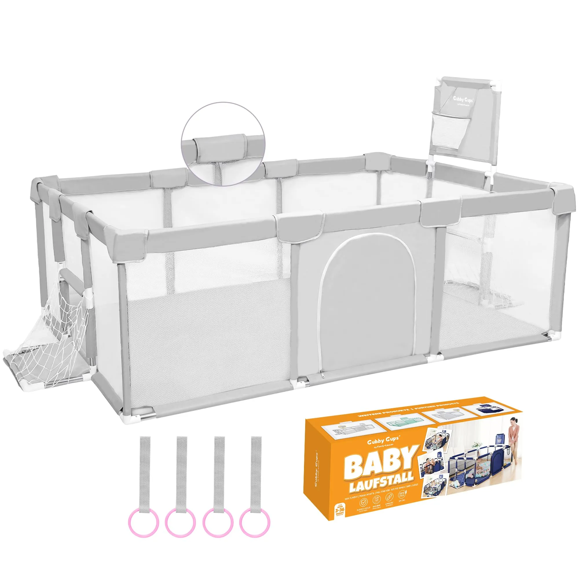 Parc Bb Pliable modulable - Qualit Premium - Parc enfant avec Cage de football Piscine  Balle Panier de Basket et But de Football Aide  la marche