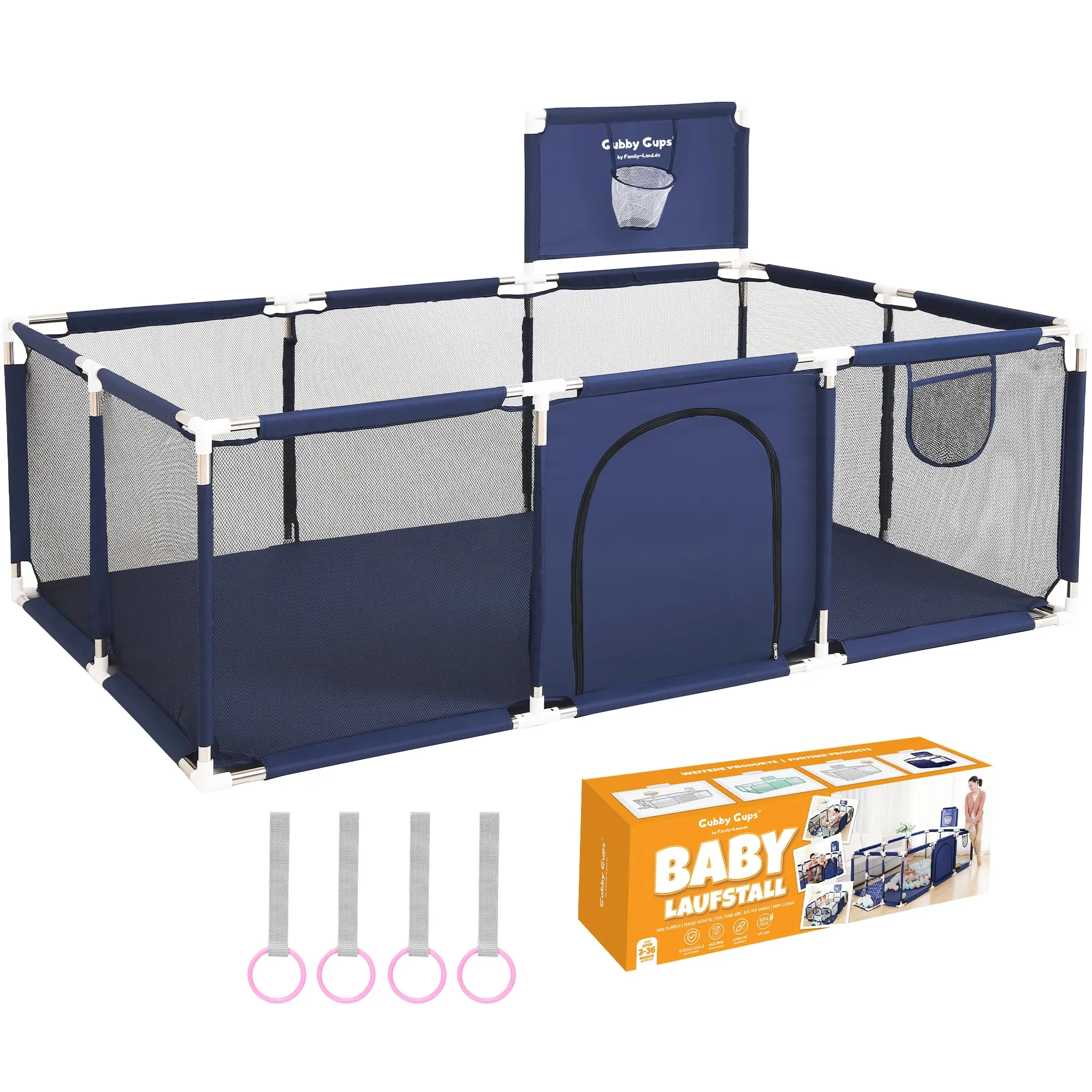 Parc Bb Pliable modulable - Qualit Premium - Parc enfant avec Cage de football Piscine  Balle Panier de Basket et But de Football Aide  la marche