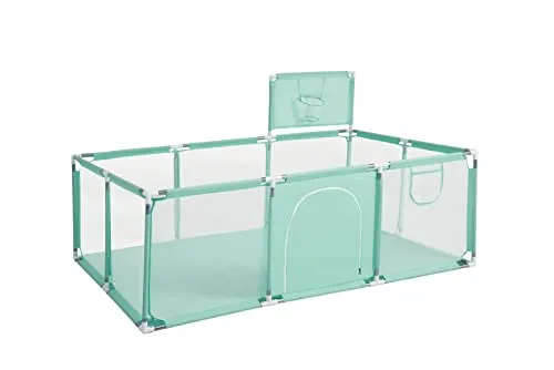 Parc Bb Pliable modulable - Qualit Premium - Parc enfant avec Cage de football Piscine  Balle Panier de Basket et But de Football Aide  la marche