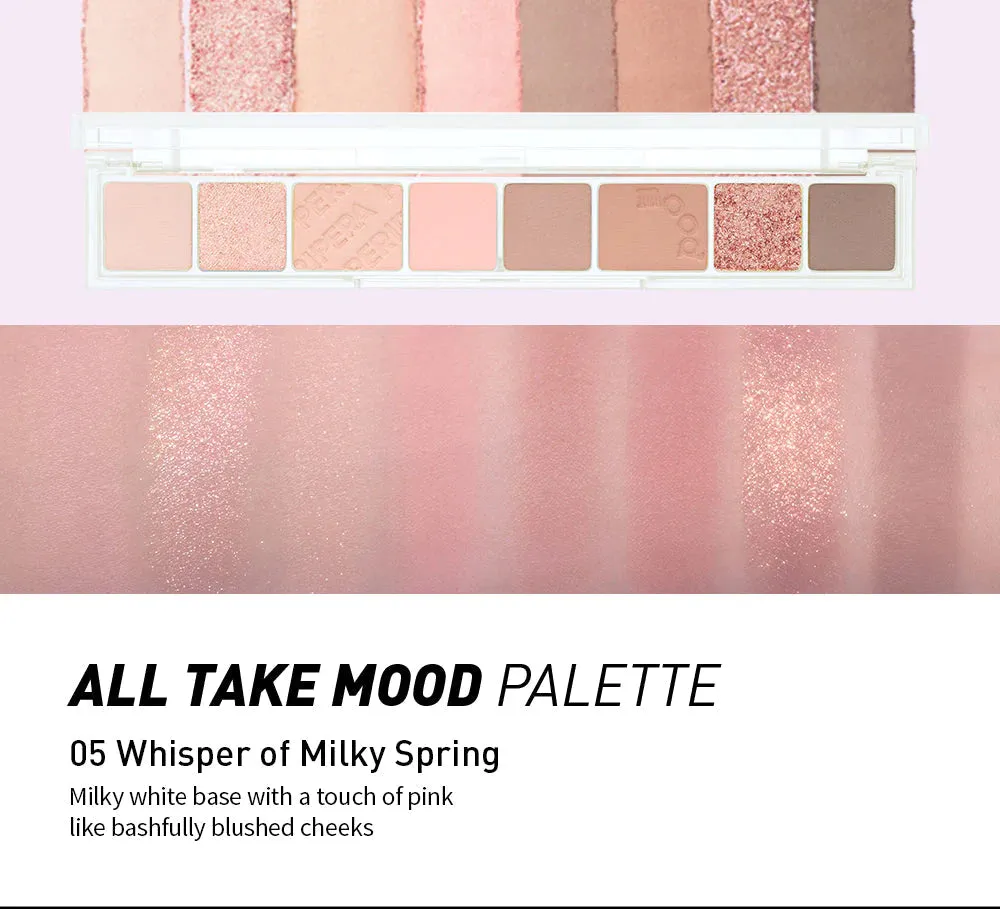 PERIPERA All Take Mood Palette 05 Whisper of Milky Spring  شدو بالت